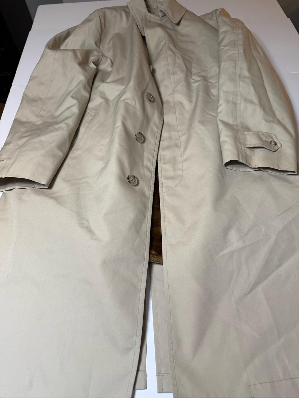 London Fog Trench Coat Maincoats Men's zip out Liner 40Long